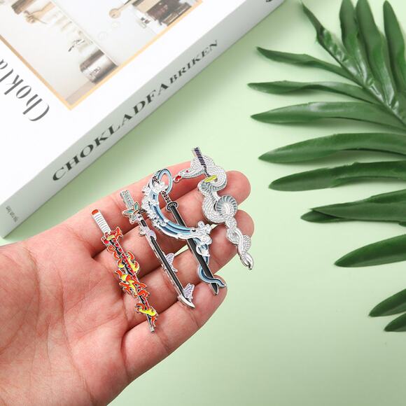 Demon Slayer Water Breathing Tanjiro's Sword Enamel Pins 84-2 - Picture 3 of 3